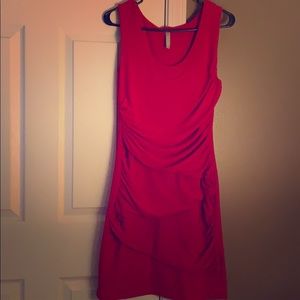 Red cocktail dress